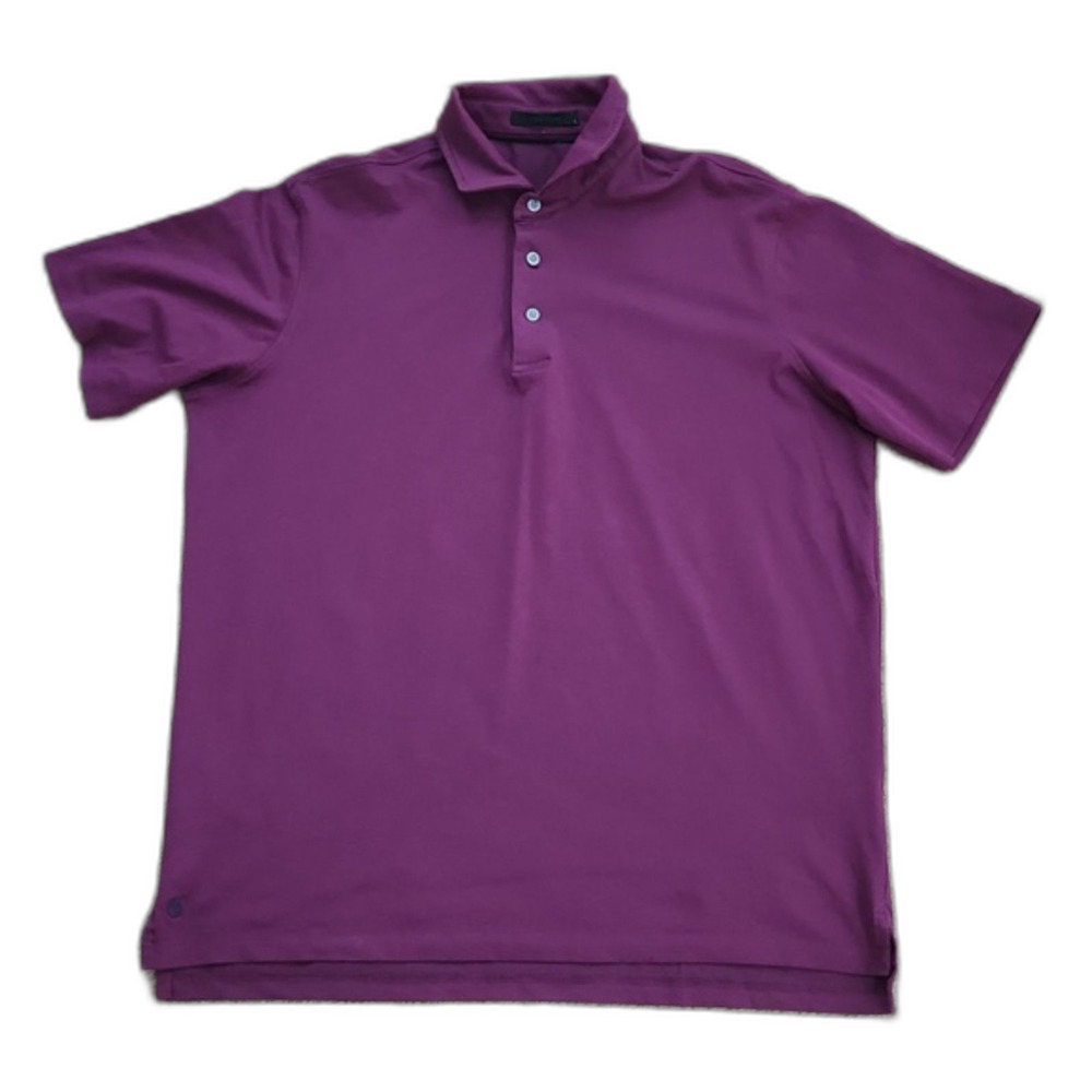 Greyson Men's Short Sleeve Polo Shirt, Dark Magenta, Size L